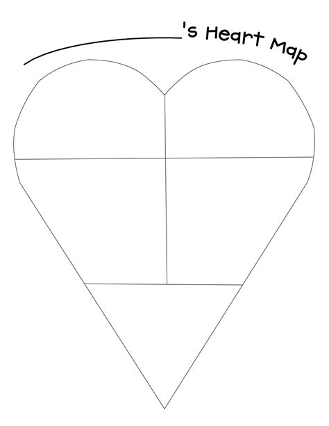 Printable Heart Map Template Pdf